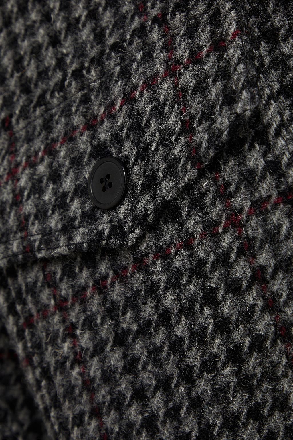 ISABEL MARANT Houndstooth wool overshirt