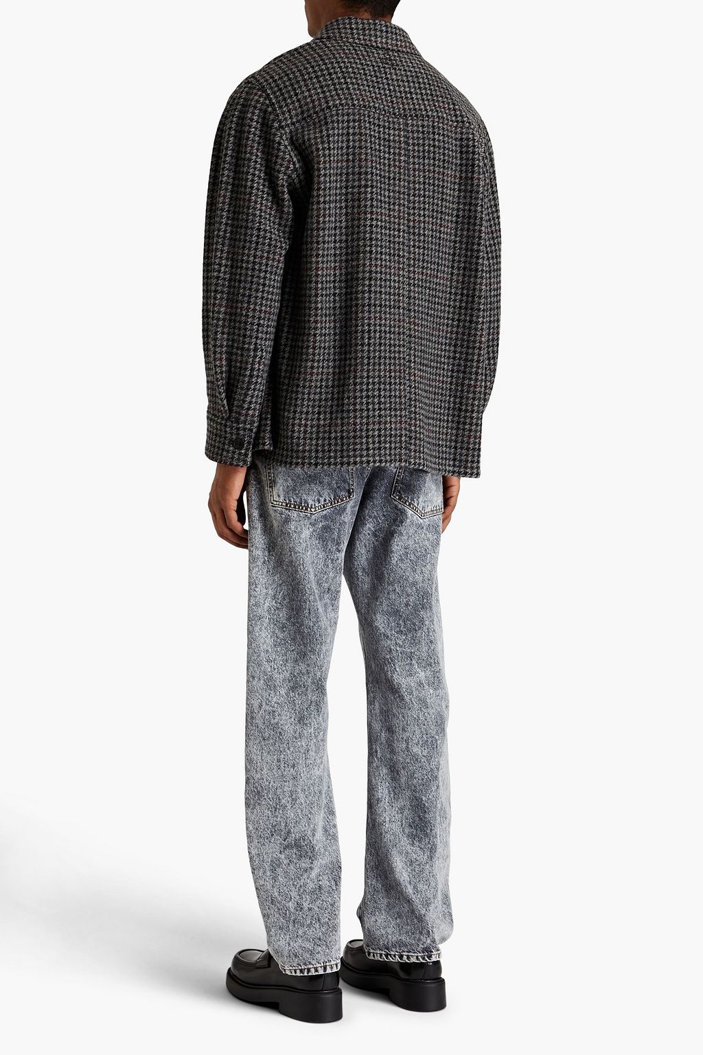 ISABEL MARANT Houndstooth wool overshirt