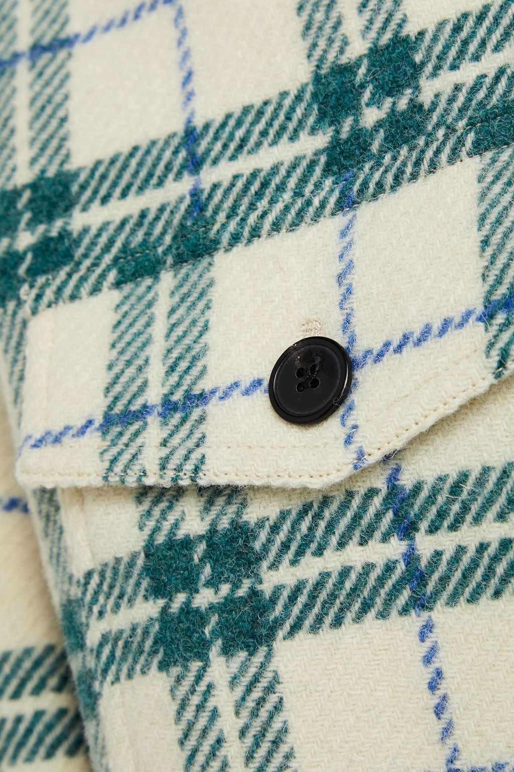 ISABEL MARANT Houndstooth wool overshirt