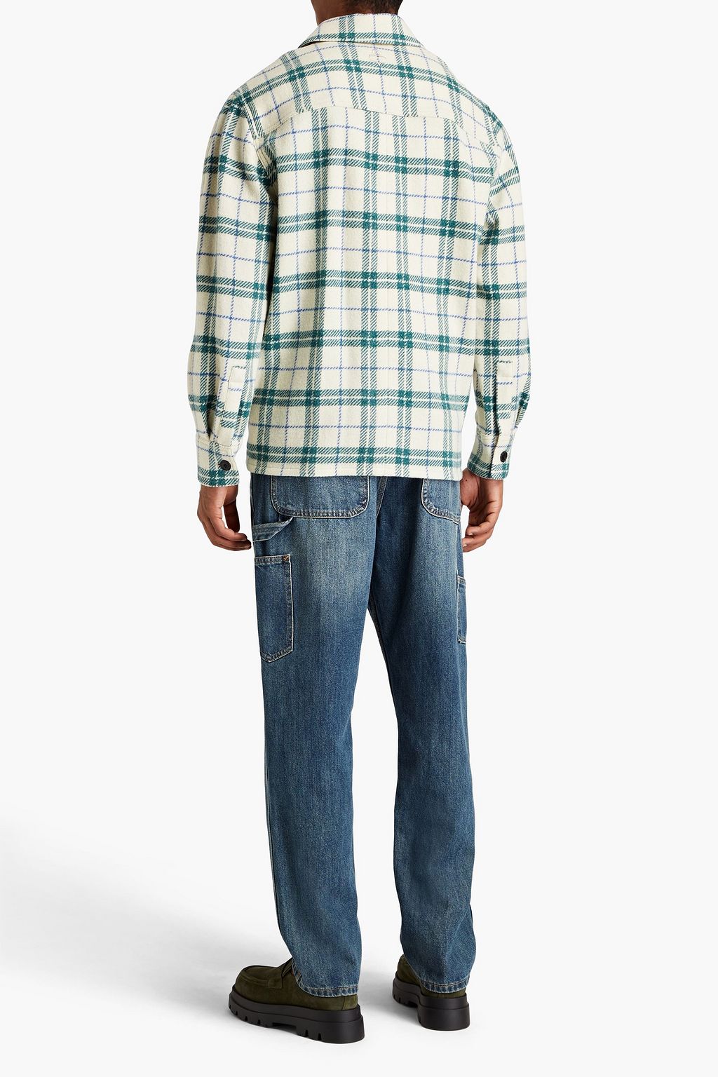 ISABEL MARANT Houndstooth wool overshirt