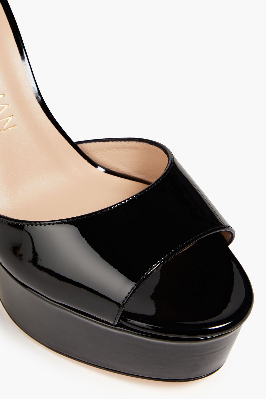 STUART WEITZMAN Disco Platform patent-leather platform sandals