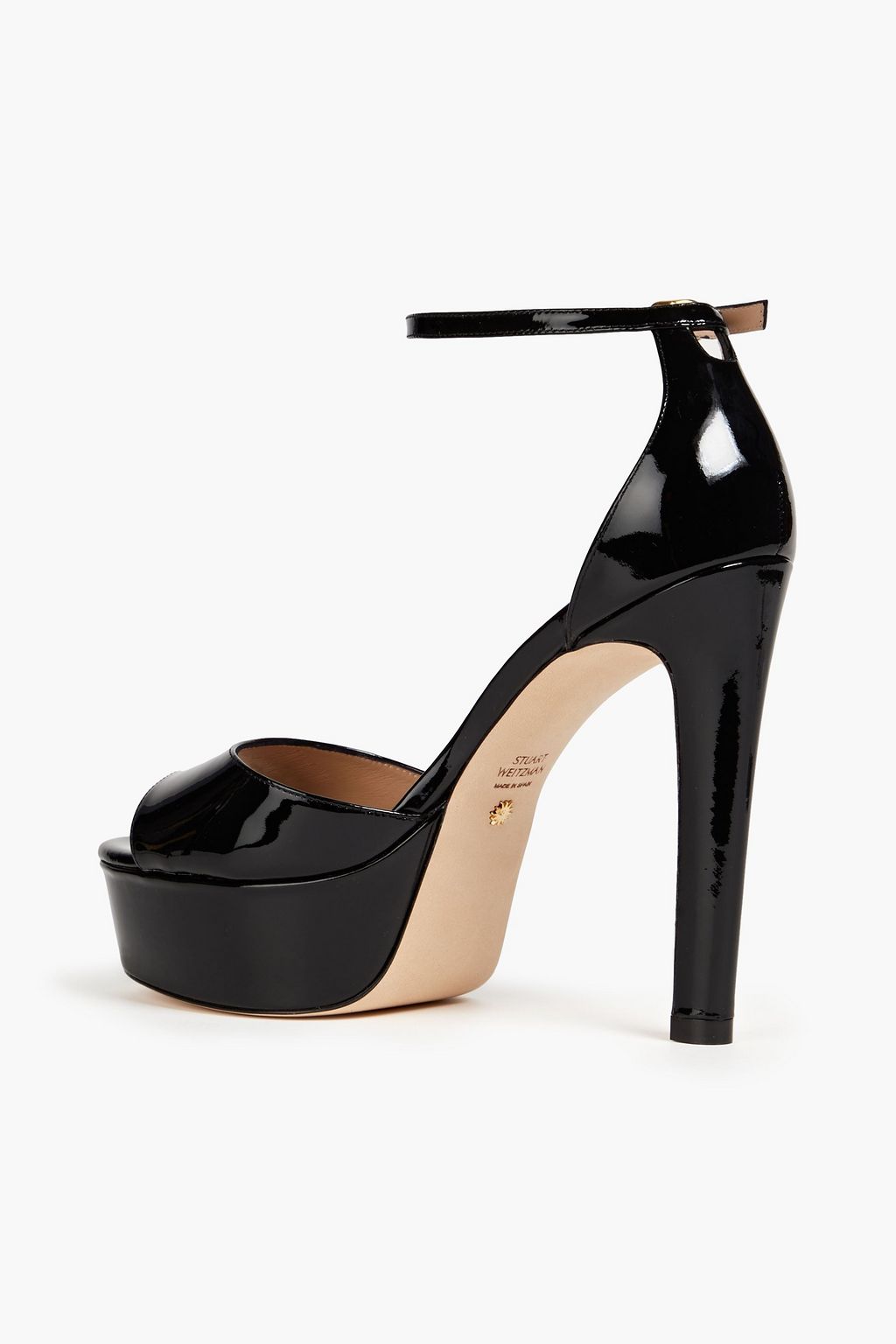 STUART WEITZMAN Disco Platform patent-leather platform sandals