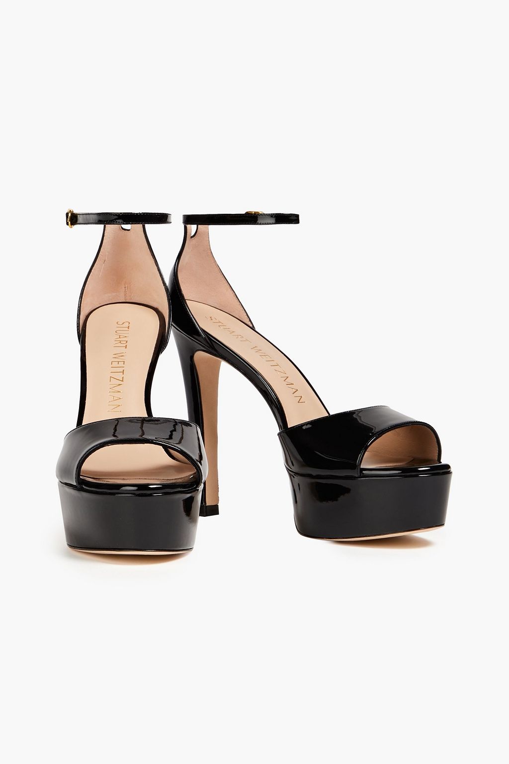 STUART WEITZMAN Disco Platform patent-leather platform sandals