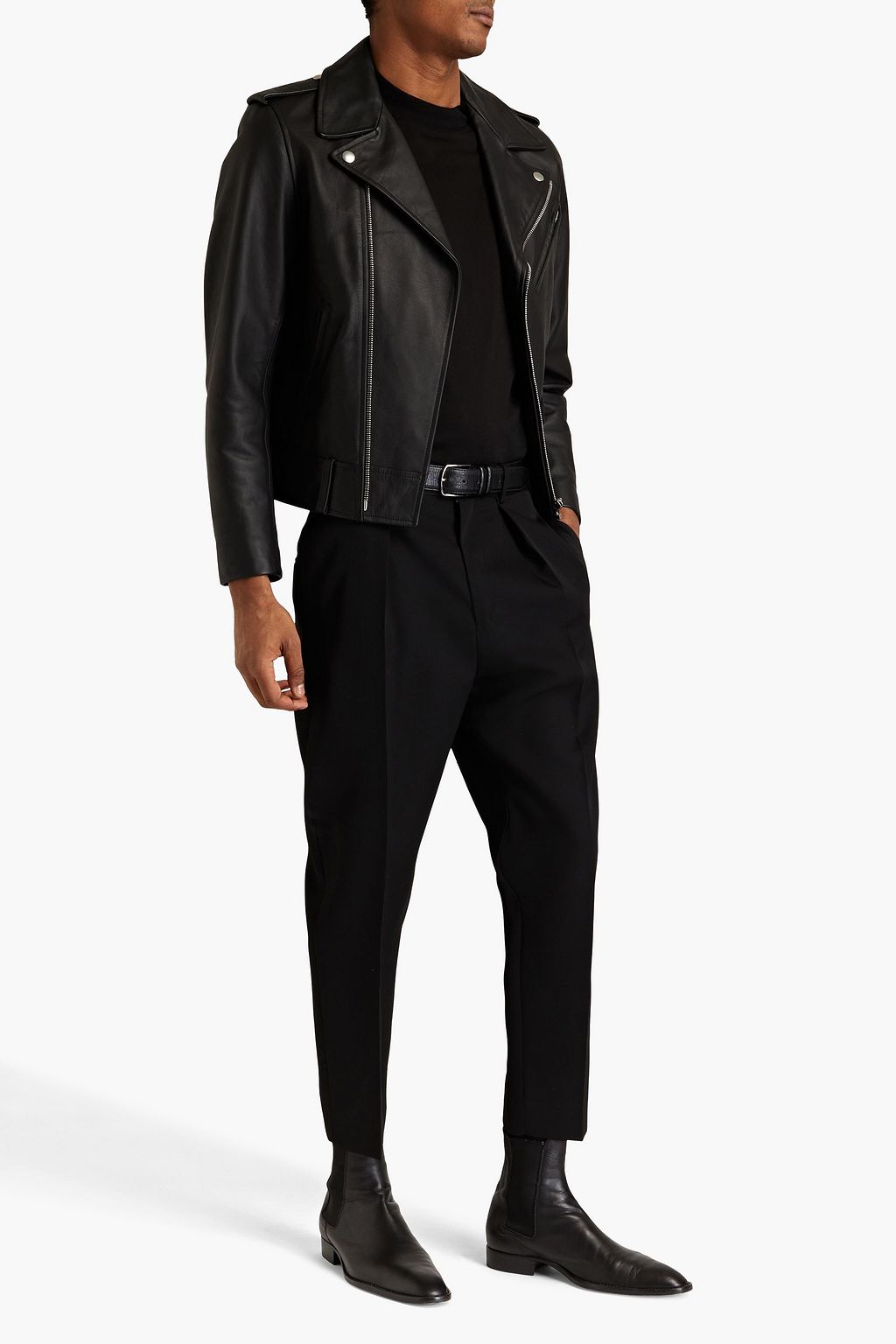 ISABEL MARANT Nicko tapered linen-blend twill pants