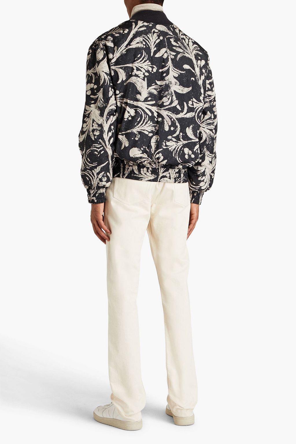 ISABEL MARANT Reversible printed shell bomber jacket