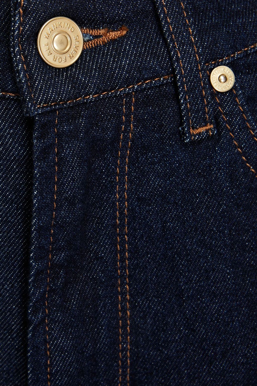 7 FOR ALL MANKIND جينز “مودرن” بأرجل مستقيمة وخصر متوسط الارتفاع