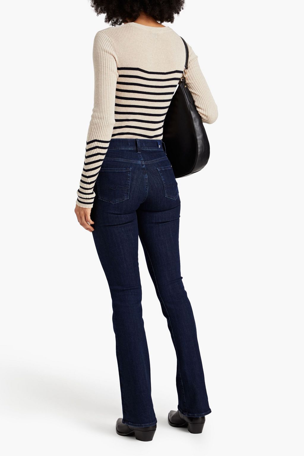 7 FOR ALL MANKIND جينز بقصّة بوت كت وخصر منخفض الارتفاع