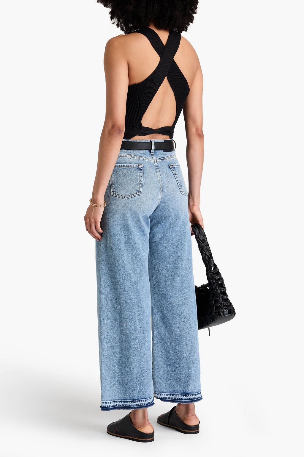 7 FOR ALL MANKIND Zoey hoch sitzende Jeans mit weitem Bein