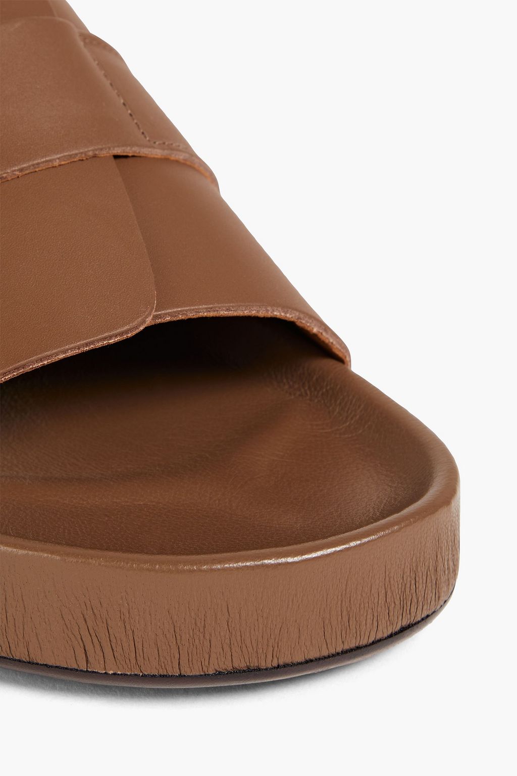 ATP ATELIER Teggiano leather slides