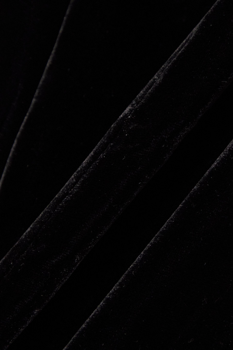 RIXO LONDON LENA FEATHER-TRIMMED VELVET MINI DRESS