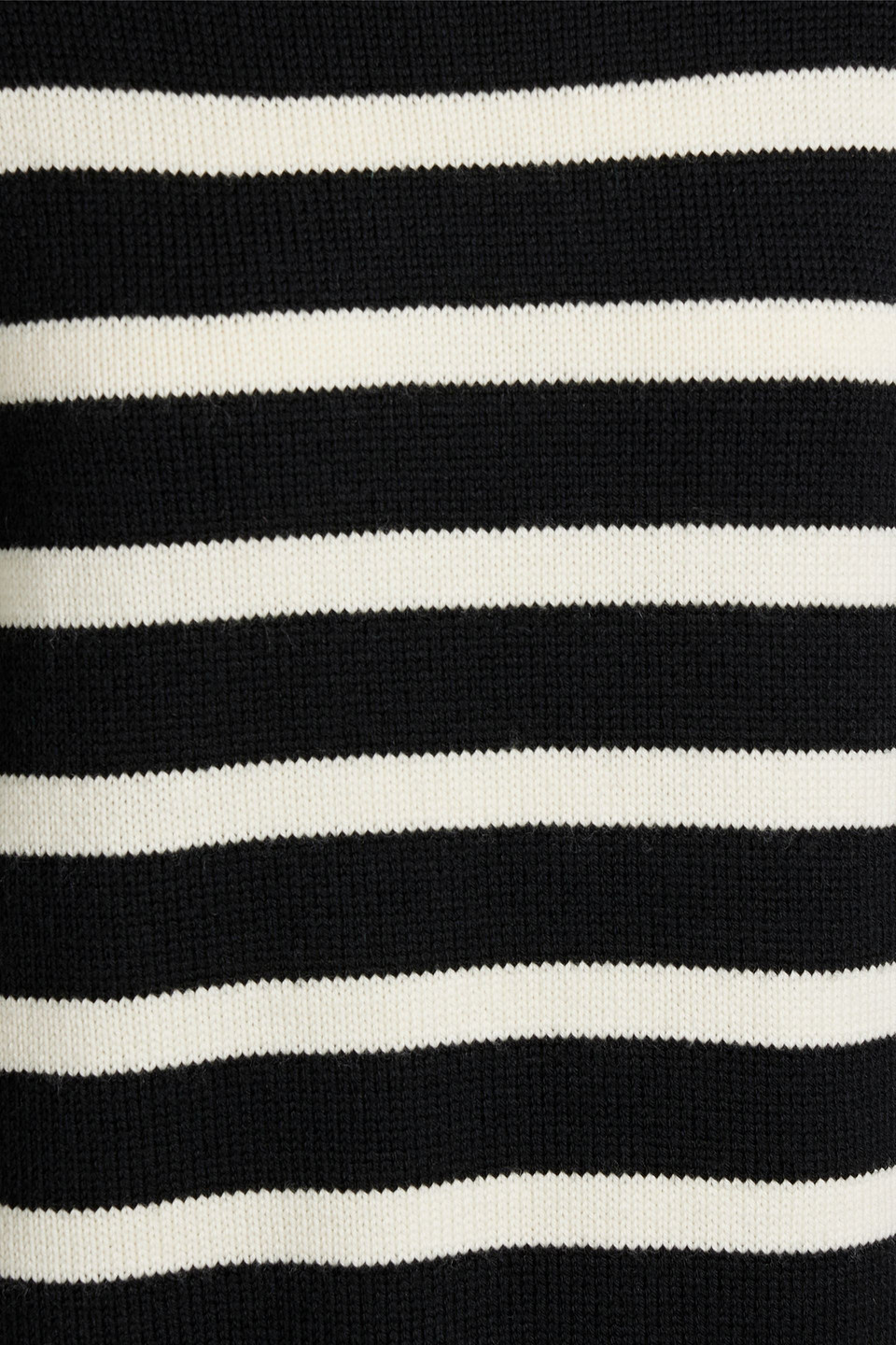 Shop Iris & Ink Sophie Striped Merino Wool Turtleneck Sweater In Black