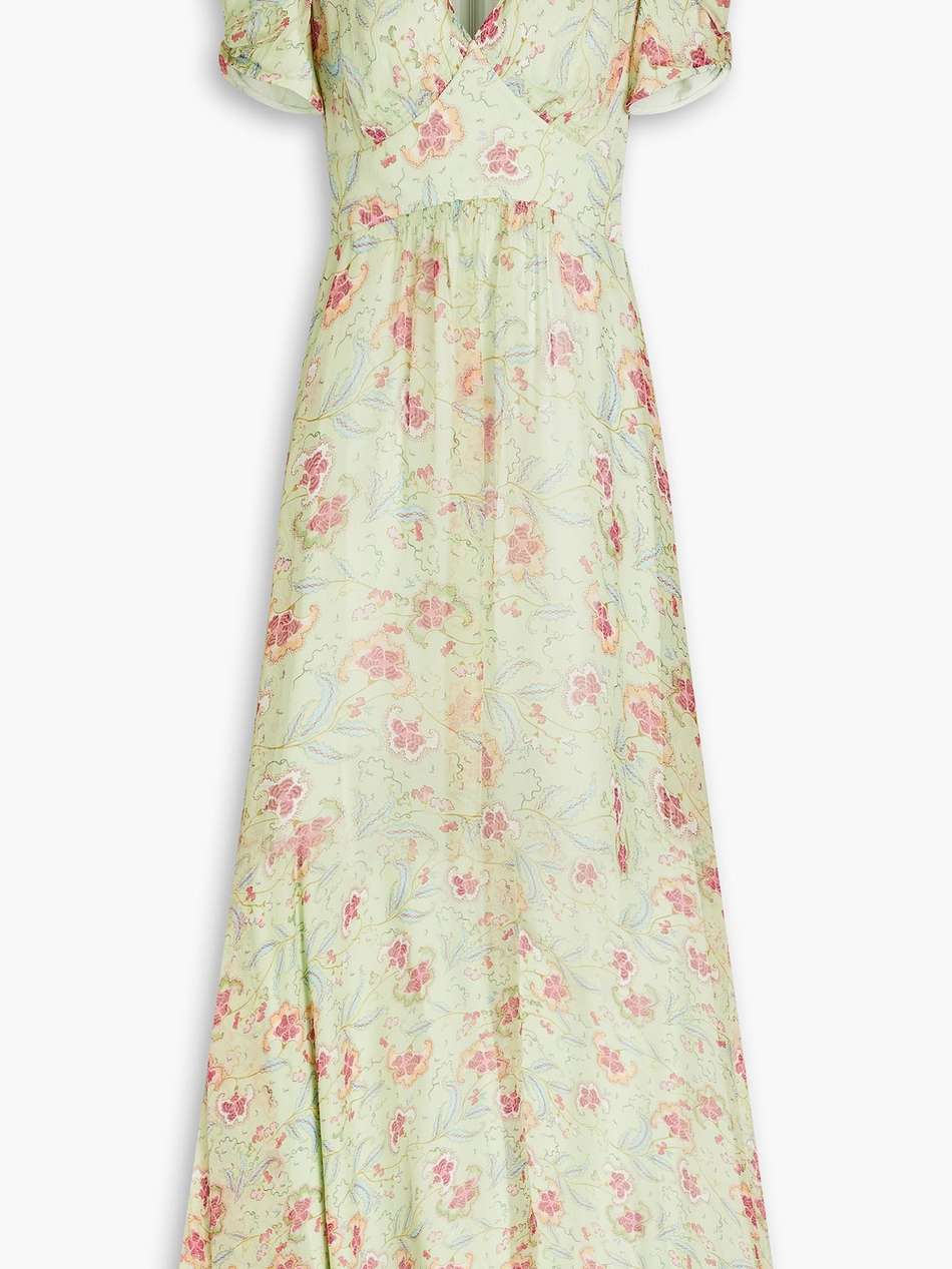 mia floral-print silk-georgette maxi dress