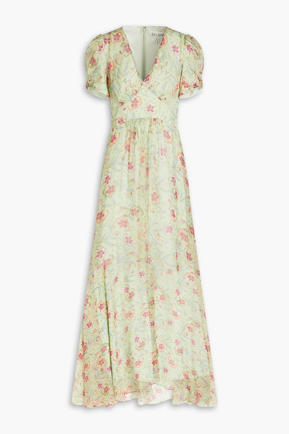 Mia floral-print silk-georgette maxi dress