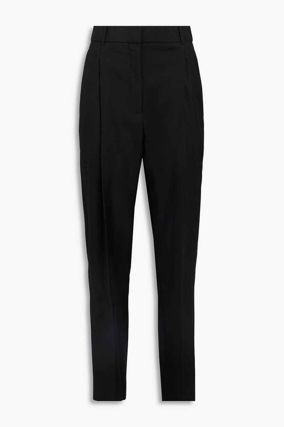 ALEXANDER MCQUEEN WOOL-CREPE TAPERED PANTS