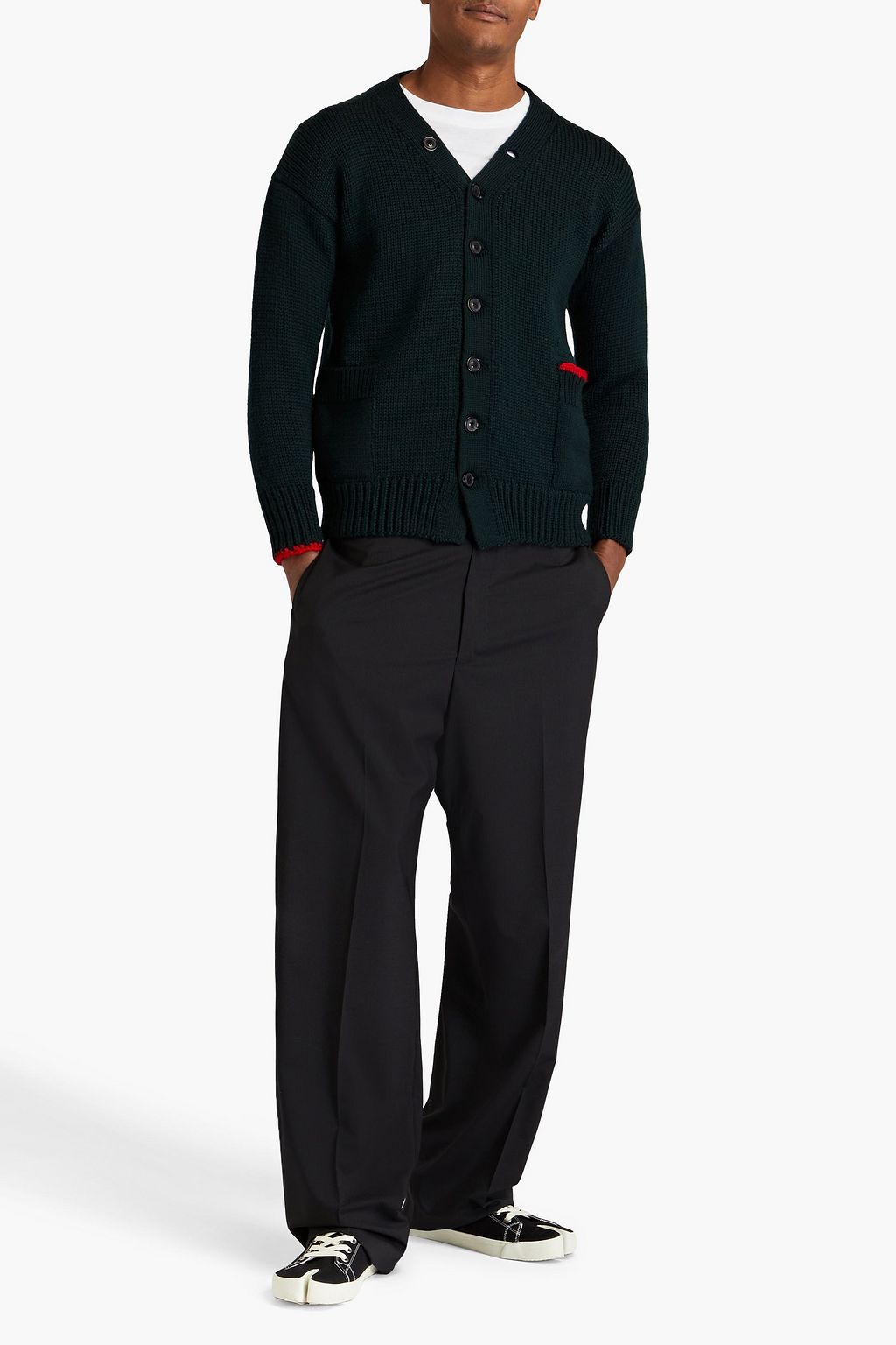 MAISON MARGIELA Ribbed wool cardigan