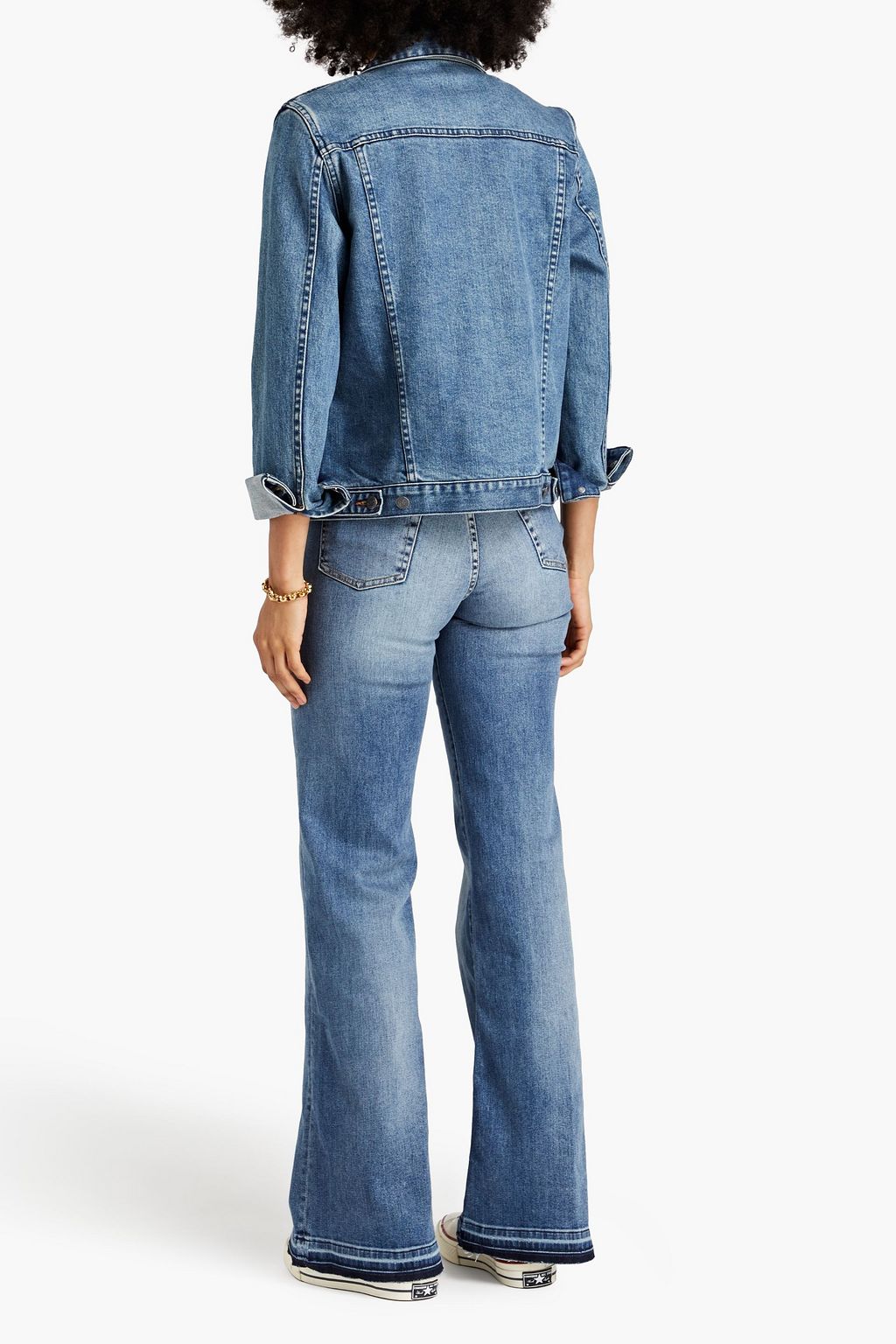 7 FOR ALL MANKIND Modern Dojo distressed faded high-rise flared jeans