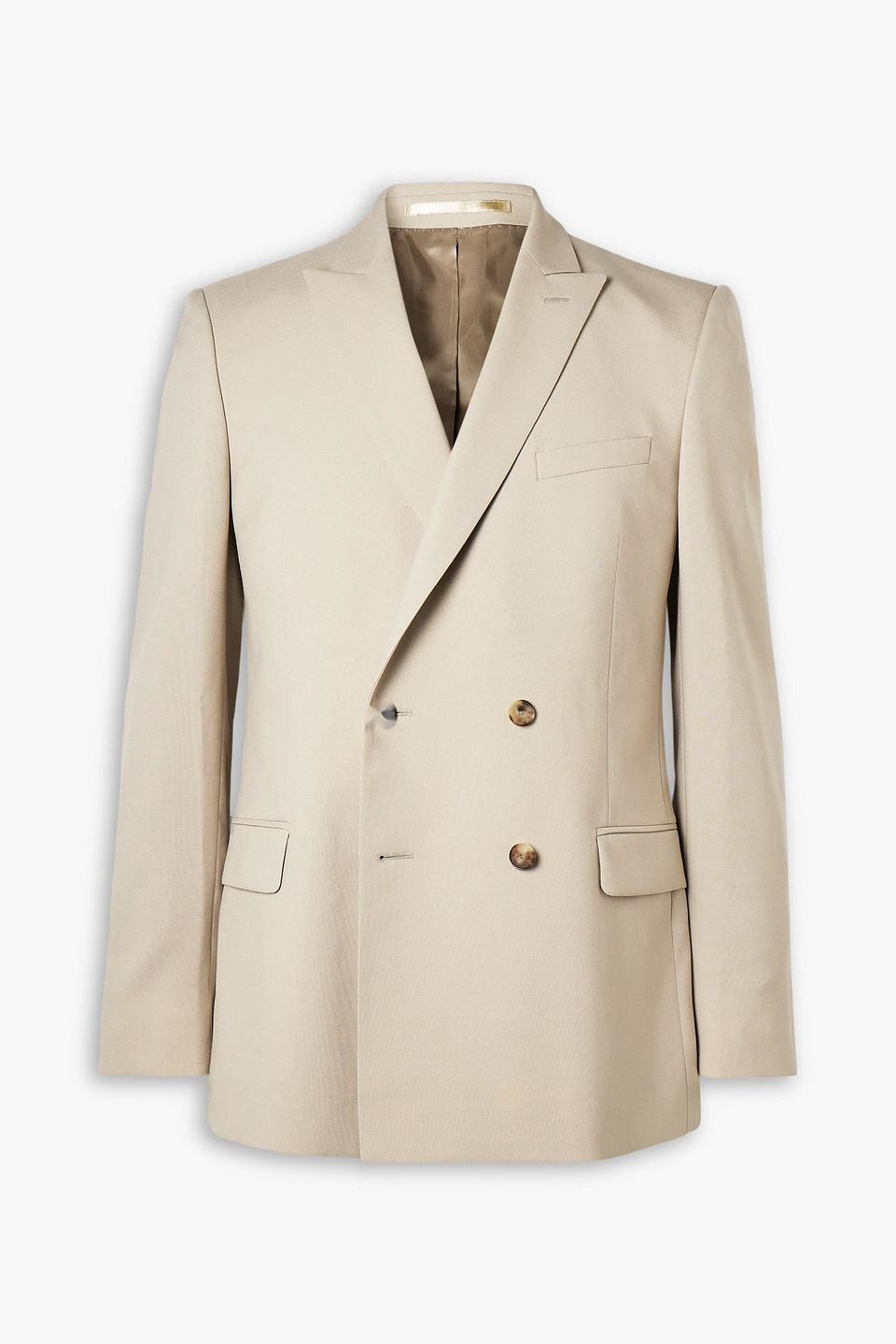 mr p. - phillip double-breasted wool and mohair-blend suit jacket - neutral - us 48