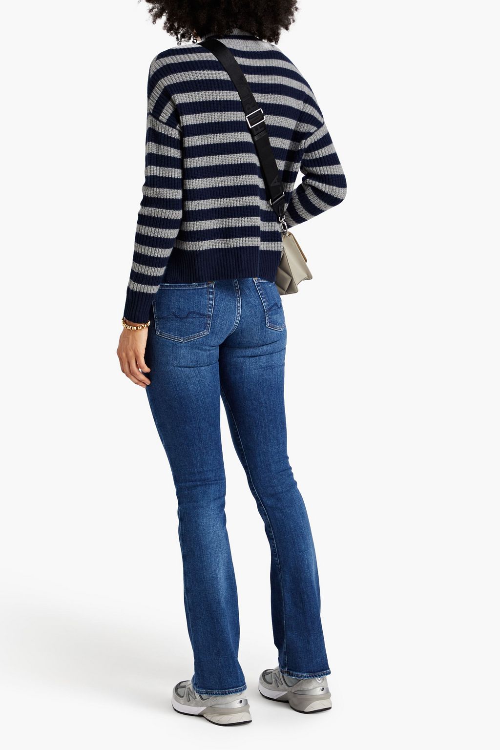 7 FOR ALL MANKIND Faded low-rise bootcut jeans