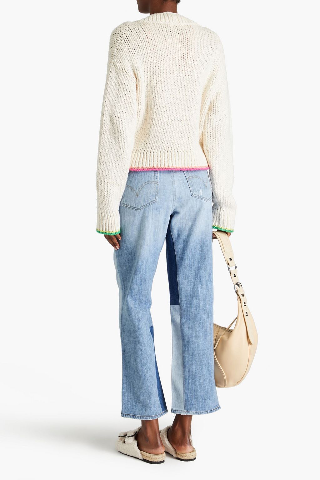 RE/DONE 90s embroidered cotton cardigan