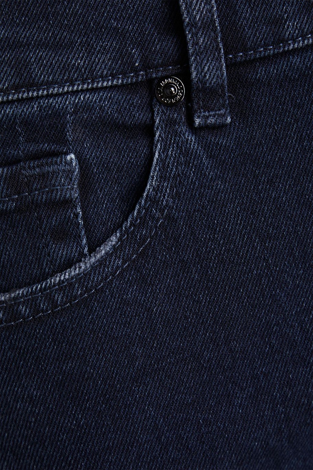 7 FOR ALL MANKIND جينز “لوجان ستوف بايب” بأرجل مستقيمة وخصر عالٍ بتأثير معتق