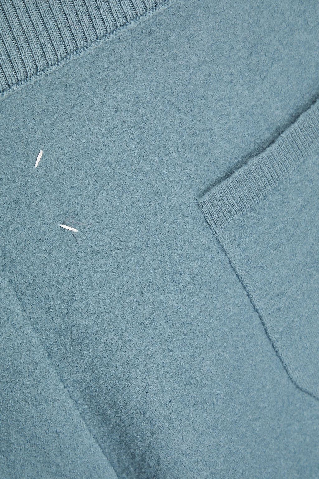 MAISON MARGIELA شورت من الصوف بحبكة بوكليه