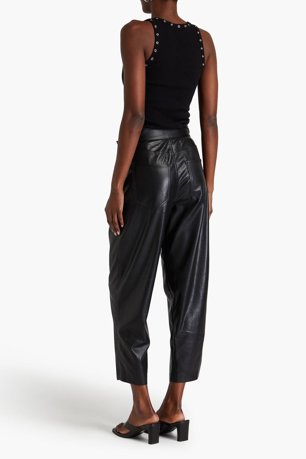 7 FOR ALL MANKIND Faux leather tapered pants