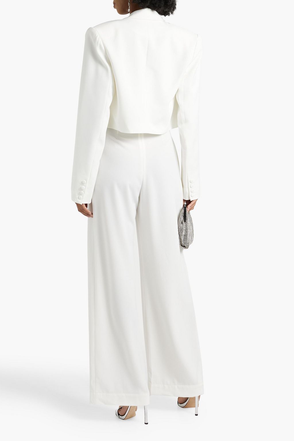 NICHOLAS Cropped crepe blazer