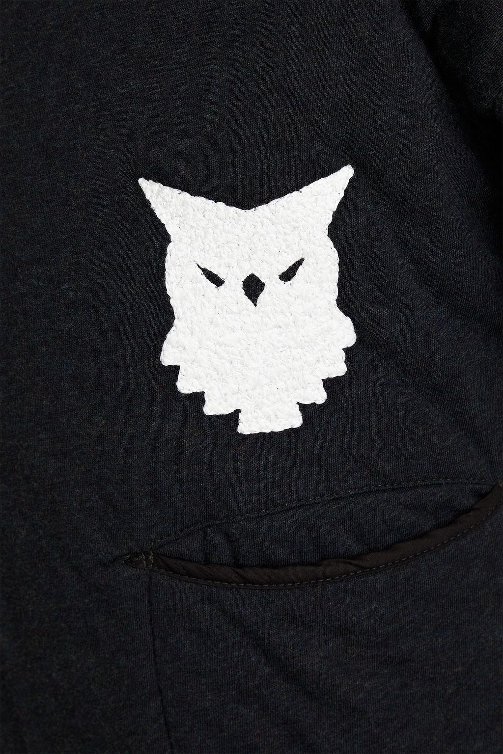 MAISON MARGIELA Embroidered cotton-jersey Henley T-shirt