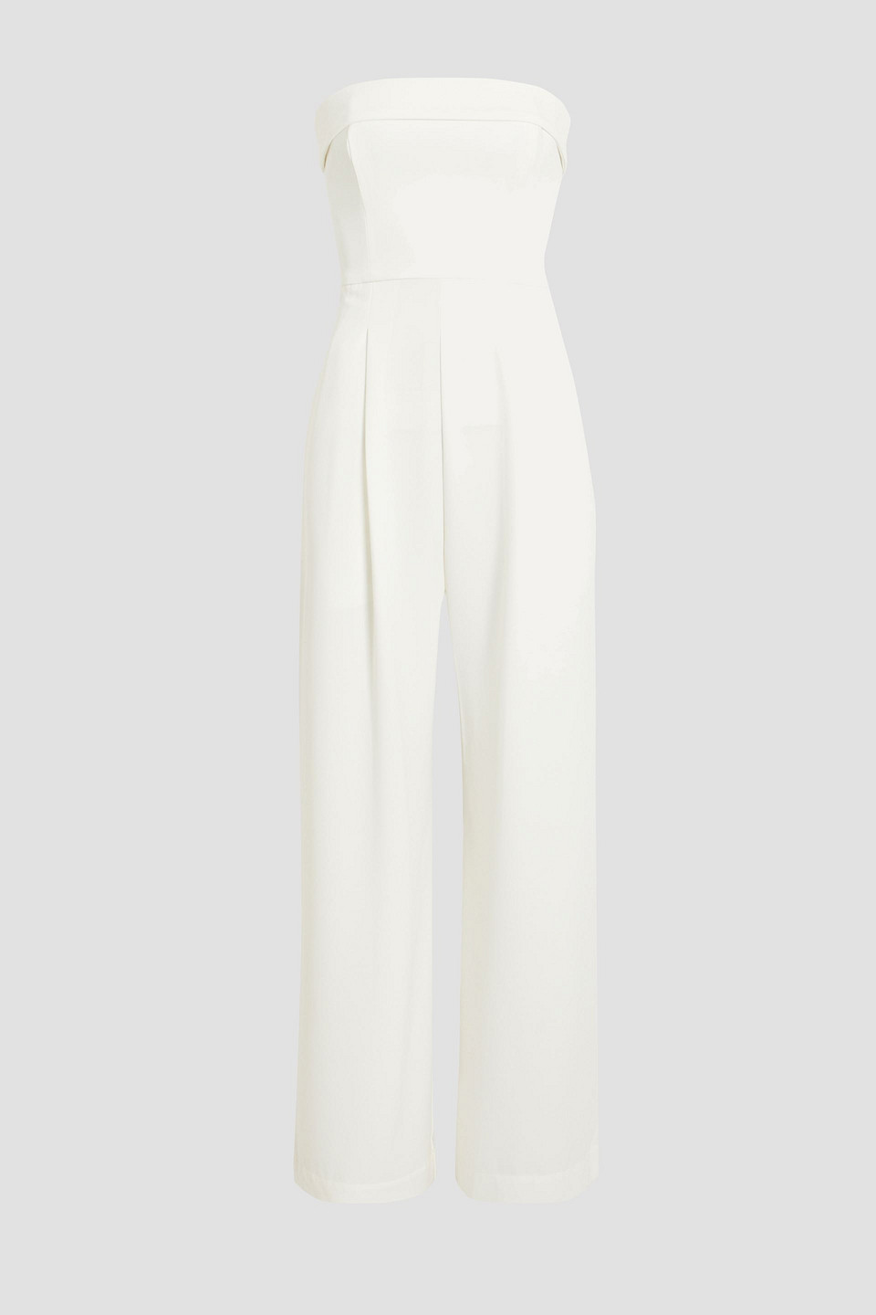 Nicholas Chara Strapless Wide Leg Jumpsuit In Off-white