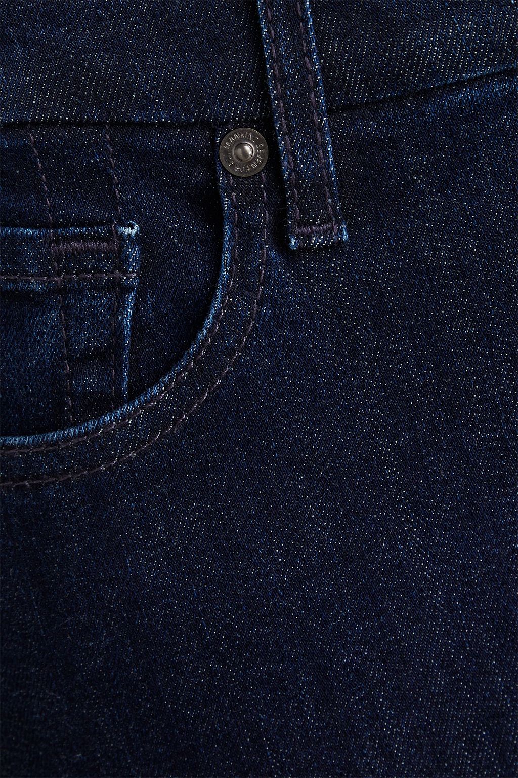 7 FOR ALL MANKIND بنطال «كيمي سوهو» بأرجل ضيقة وبخصر منخفض الارتفاع