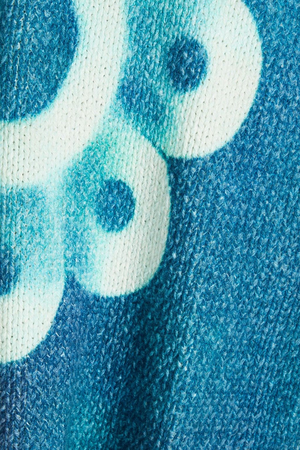 MAISON MARGIELA Tie-dyed ribbed-knit cardigan