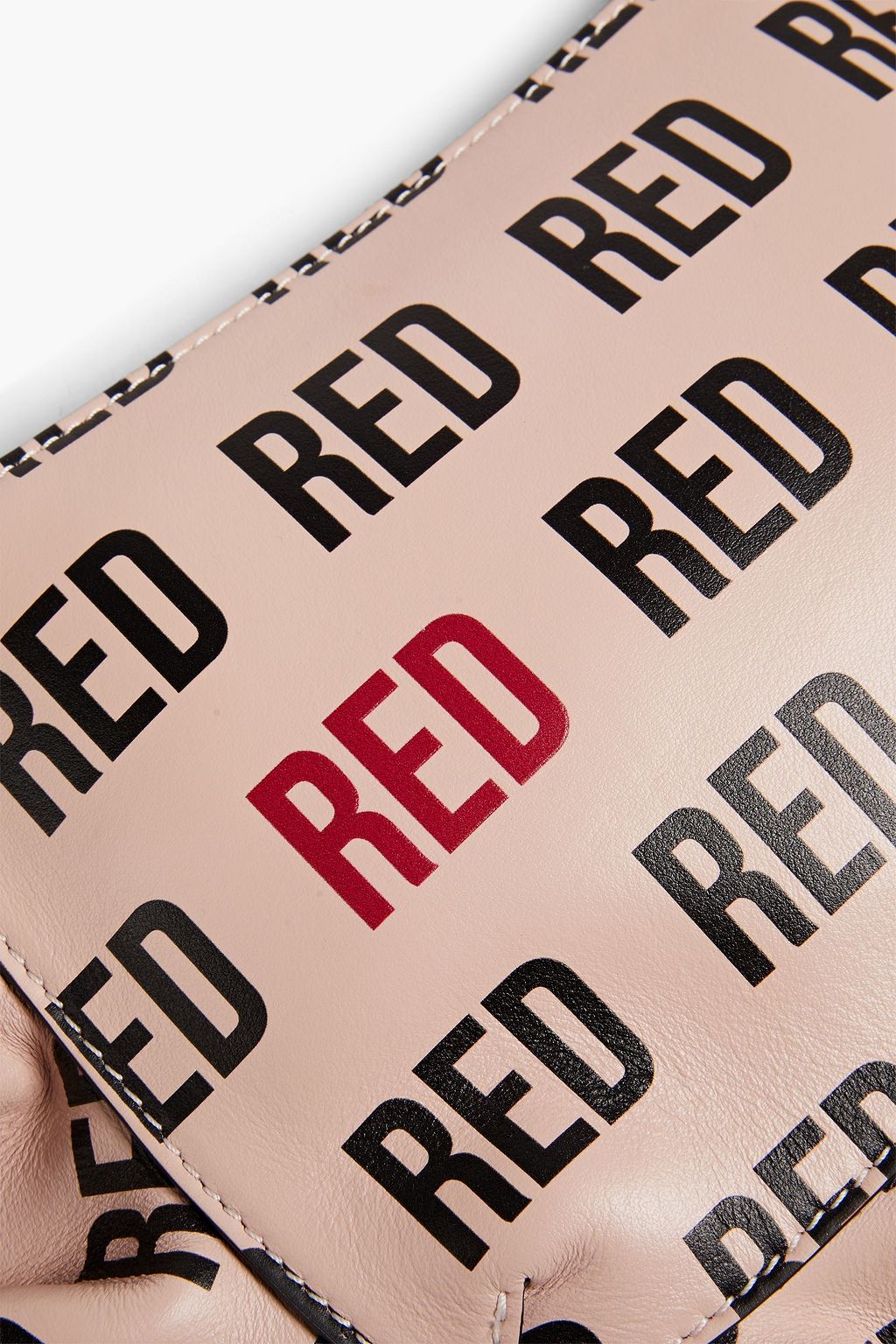 RED(V) Rock Ruffles printed leather cross-body bag