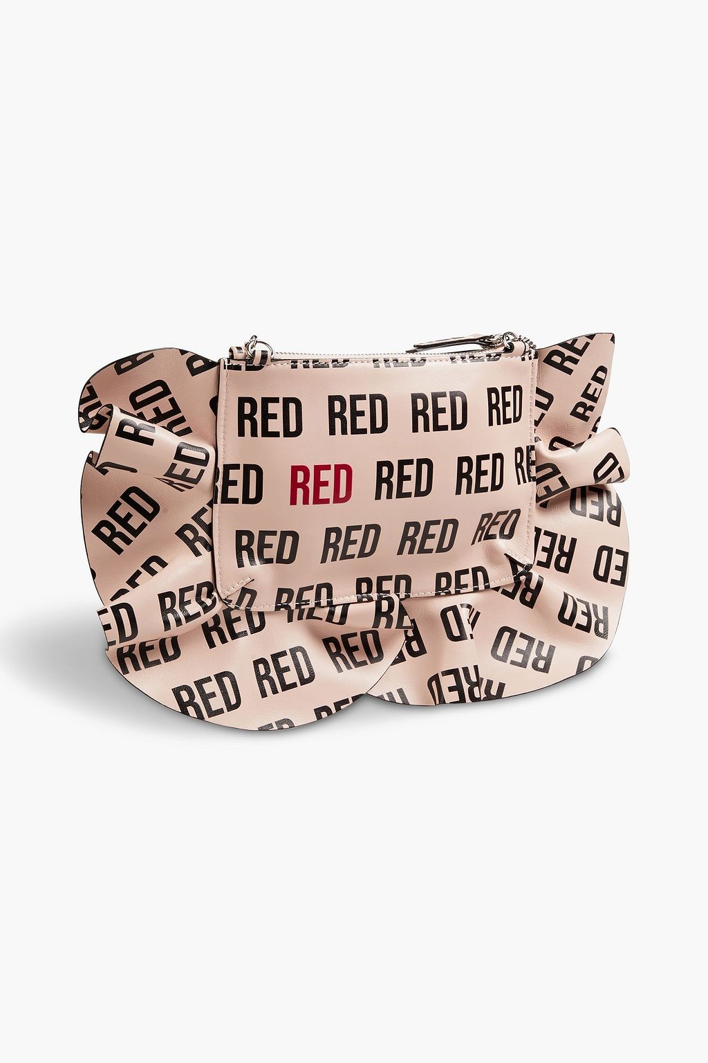 RED(V) Rock Ruffles printed leather cross-body bag