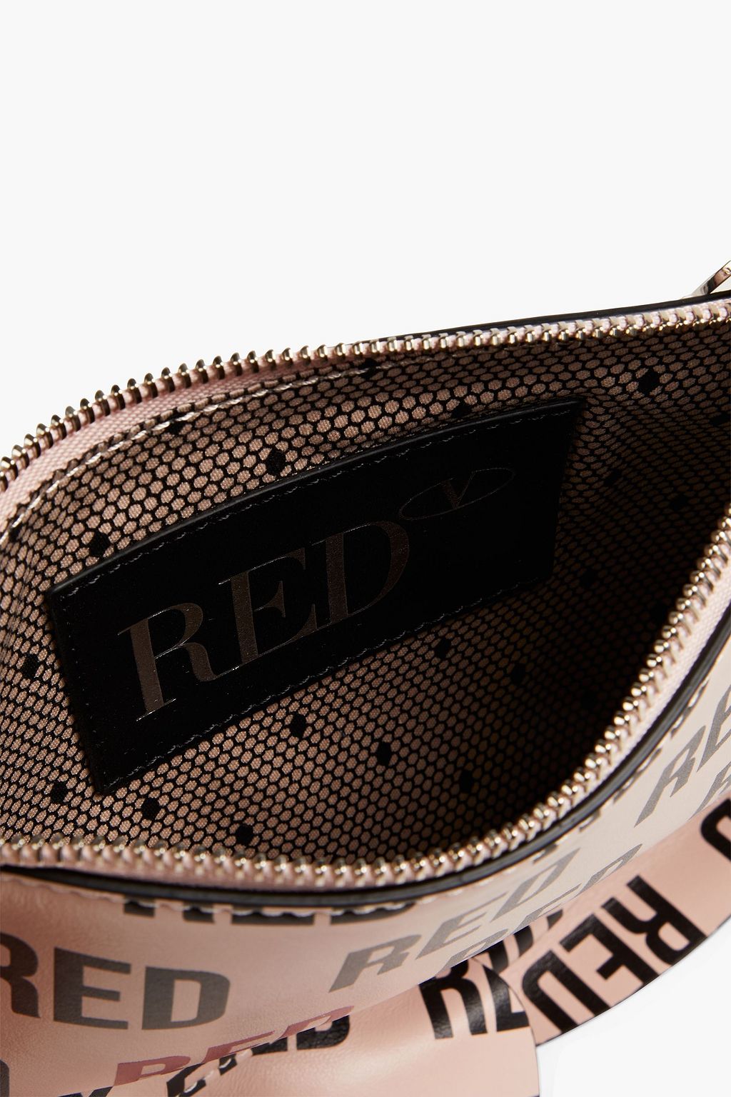 RED(V) Rock Ruffles printed leather cross-body bag