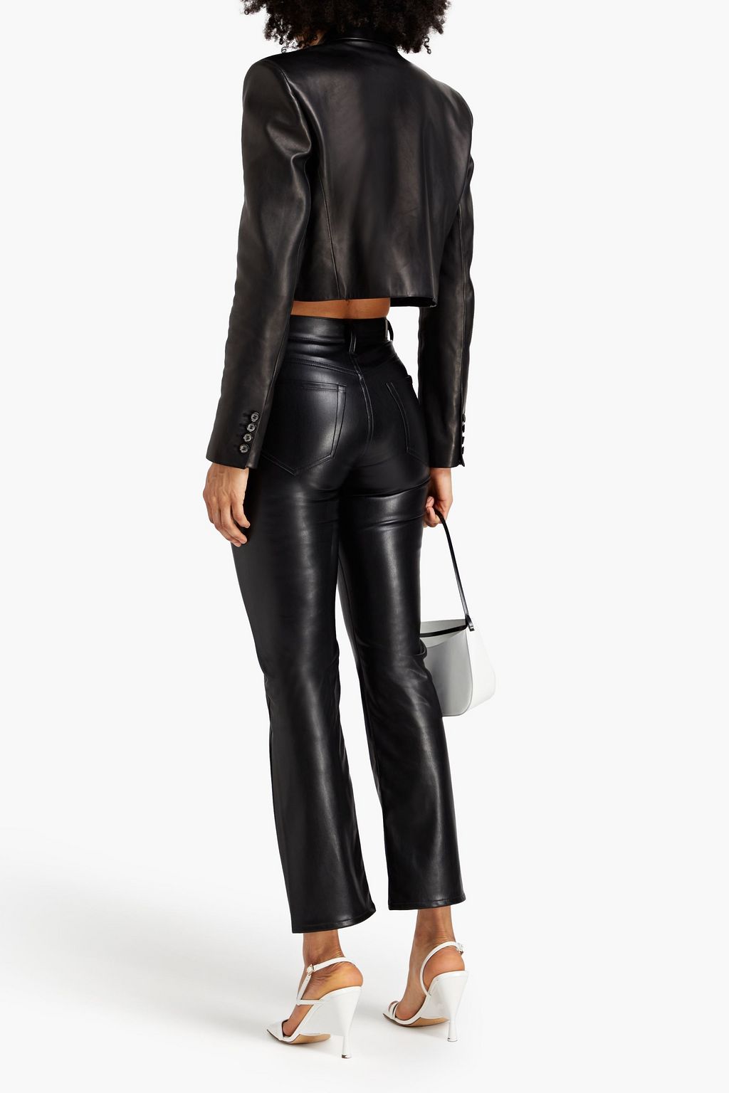 7 FOR ALL MANKIND Faux leather slim-leg pants