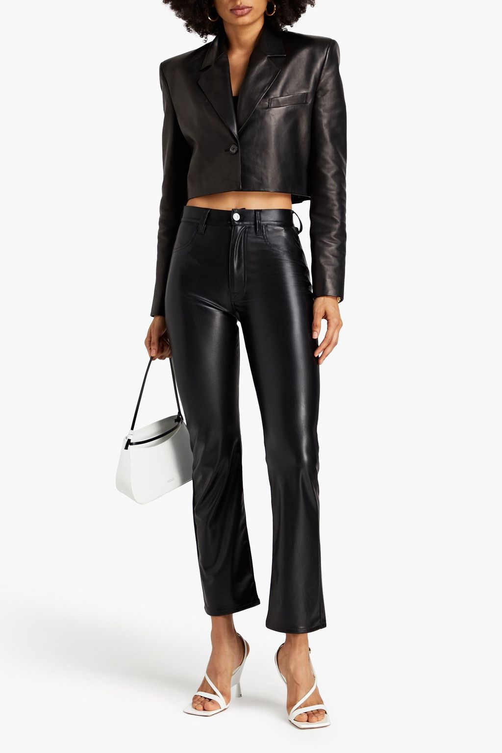 7 FOR ALL MANKIND Faux leather slim-leg pants