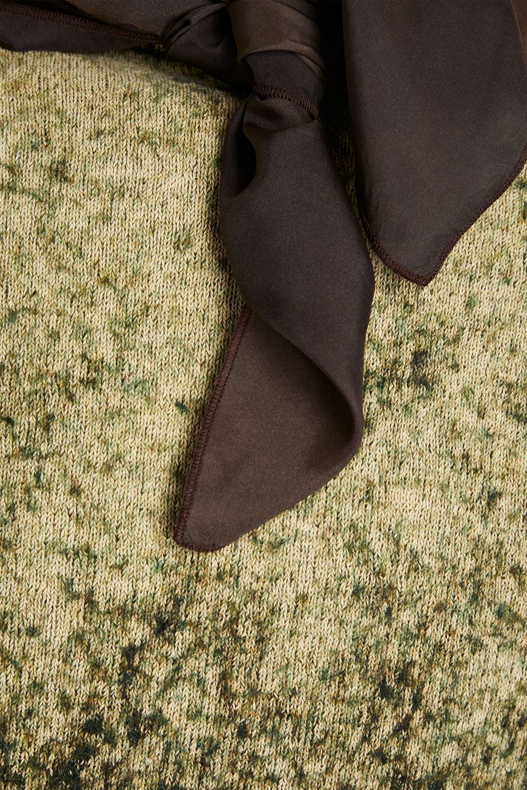 MAISON MARGIELA ウール&コットン混 セーター サテントリム