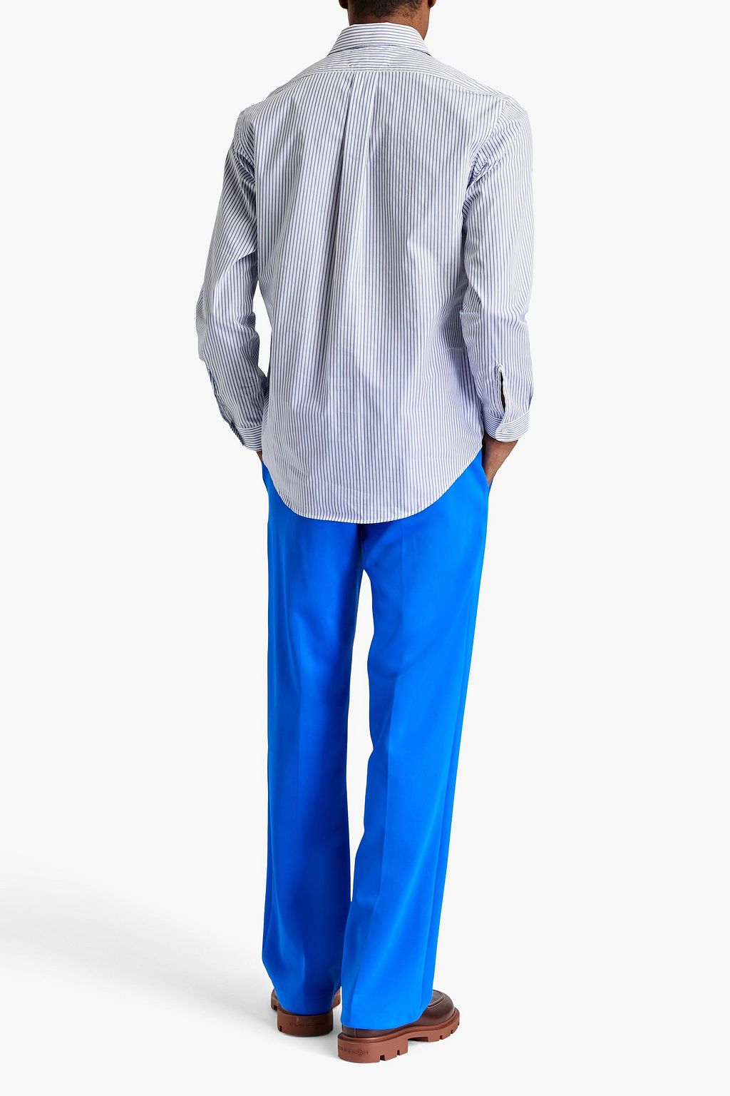 MAISON MARGIELA Striped cotton-poplin shirt