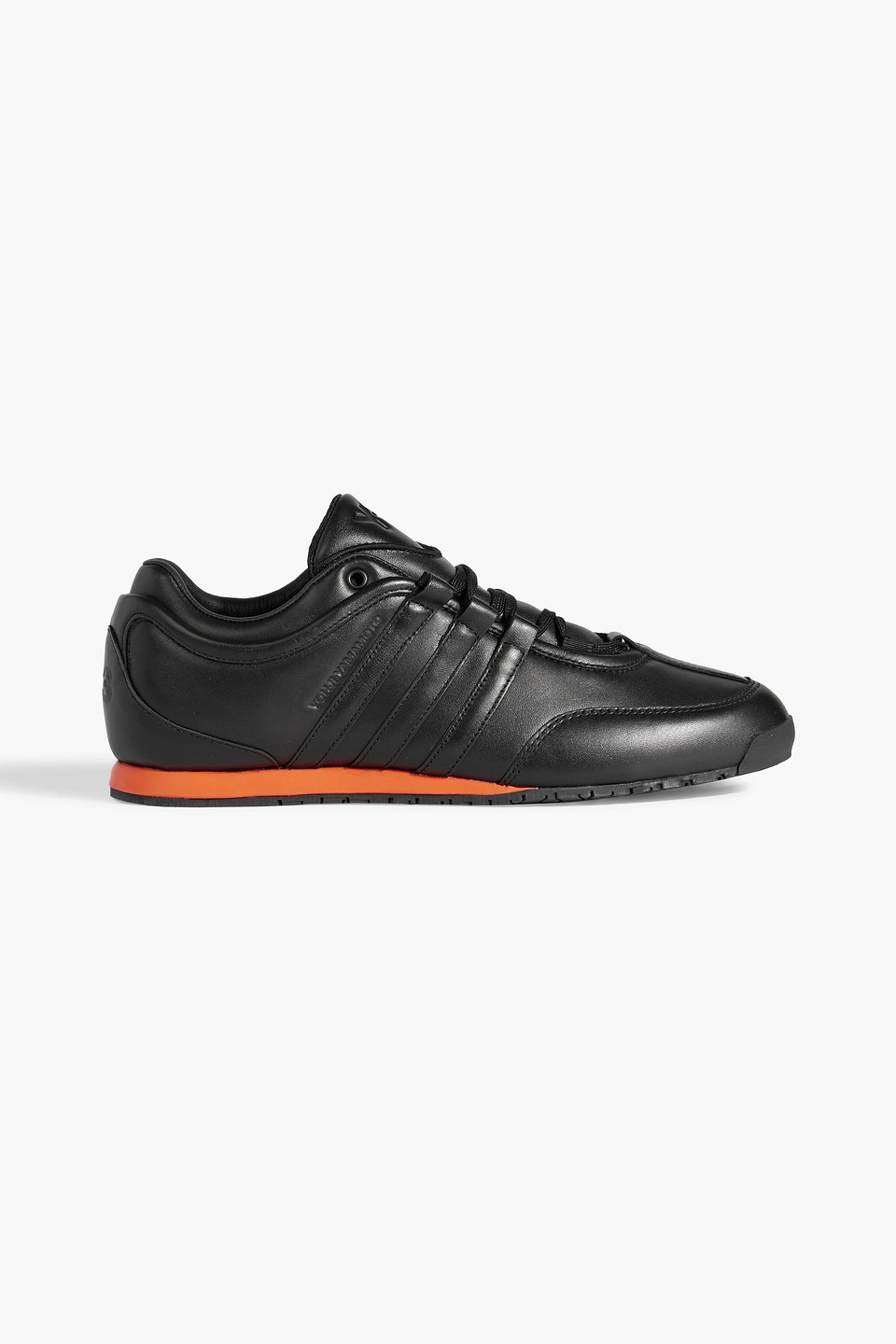 Y-3 Man Sneakers Black Size 11 Soft Leather In Black