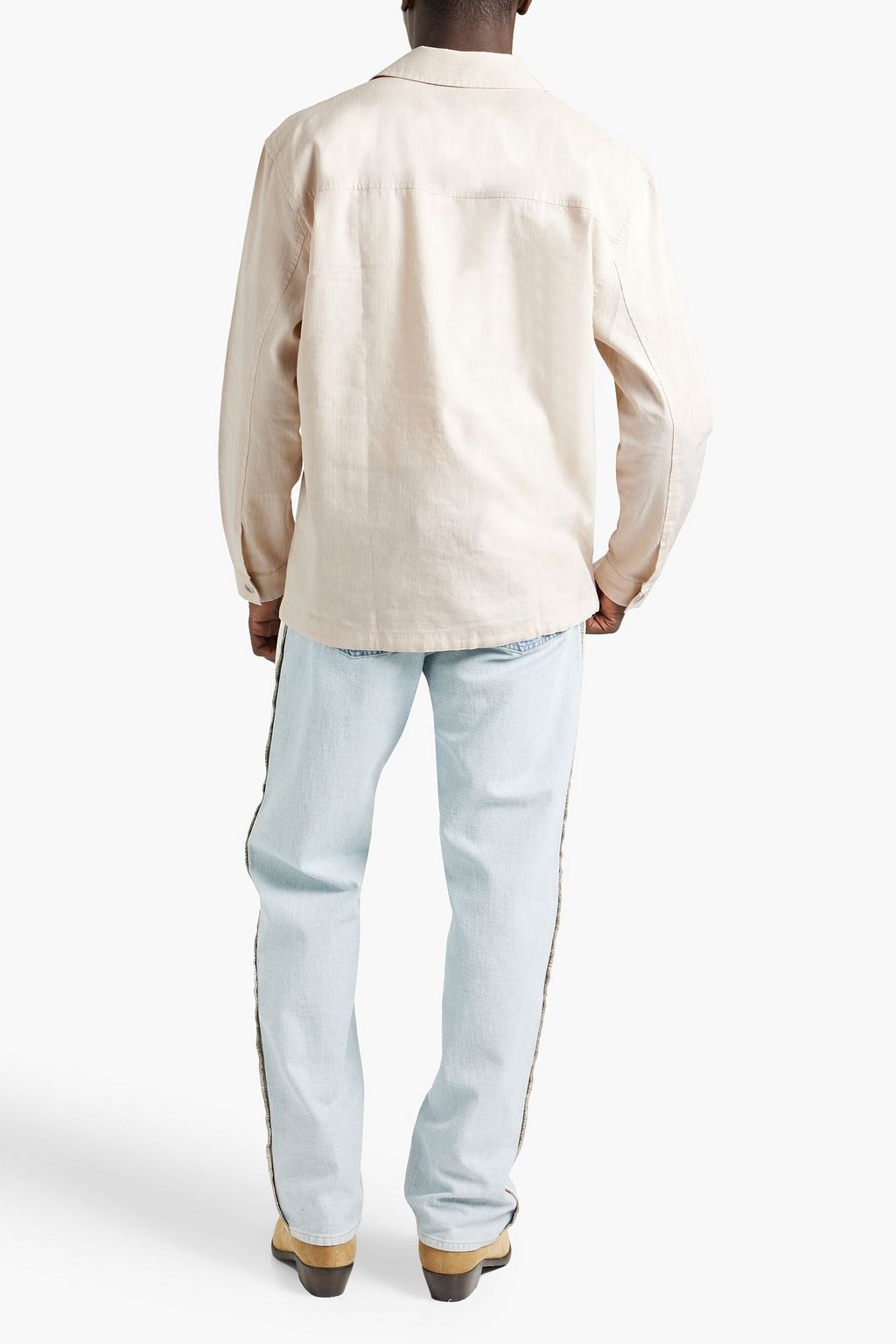 FRESCOBOL CARIOCA Diego linen and cotton-blend jacket