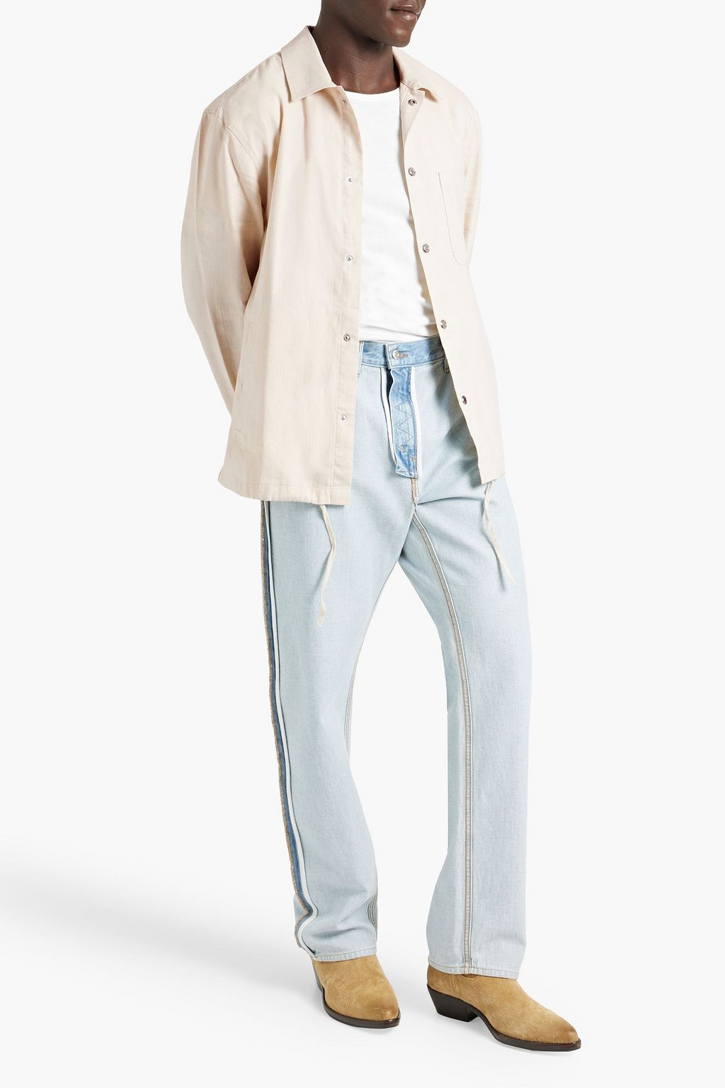 FRESCOBOL CARIOCA Diego linen and cotton-blend jacket