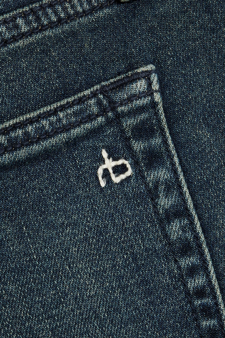Rag & Bone Fit 3 Slim-fit Faded Denim Jeans In Dark Denim