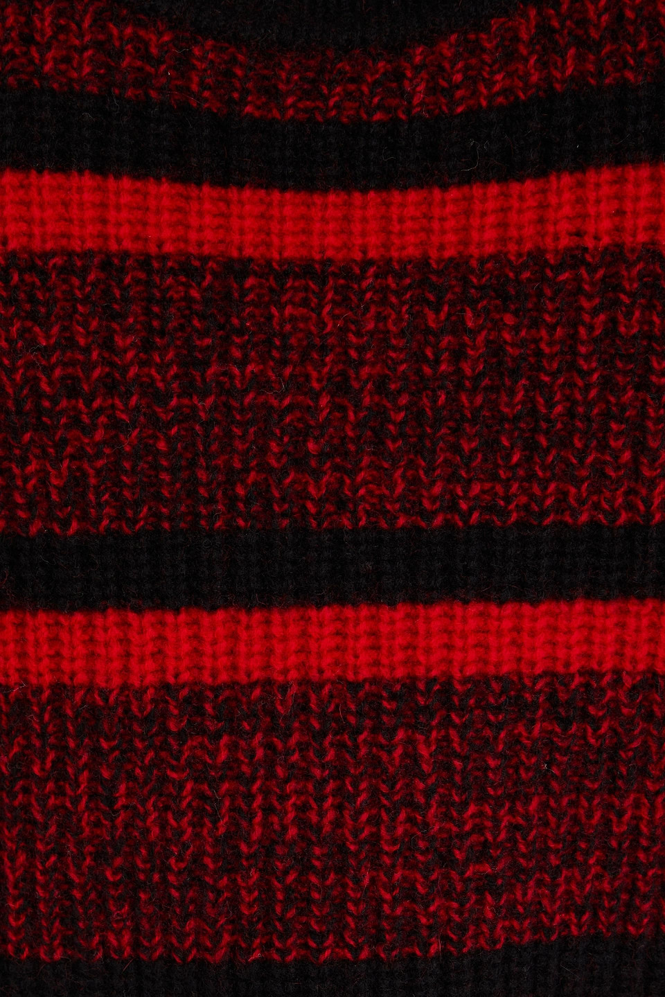 Re/done Striped Ribbed Wool Vest In Crimson