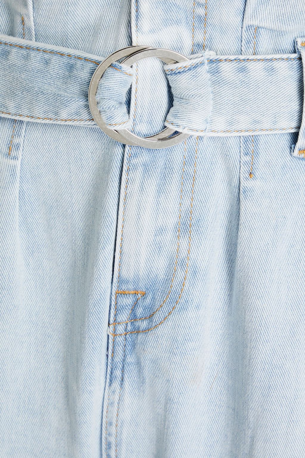 7 FOR ALL MANKIND جينز بأرجل واسعة وبخصر عالٍ مزود بحزام