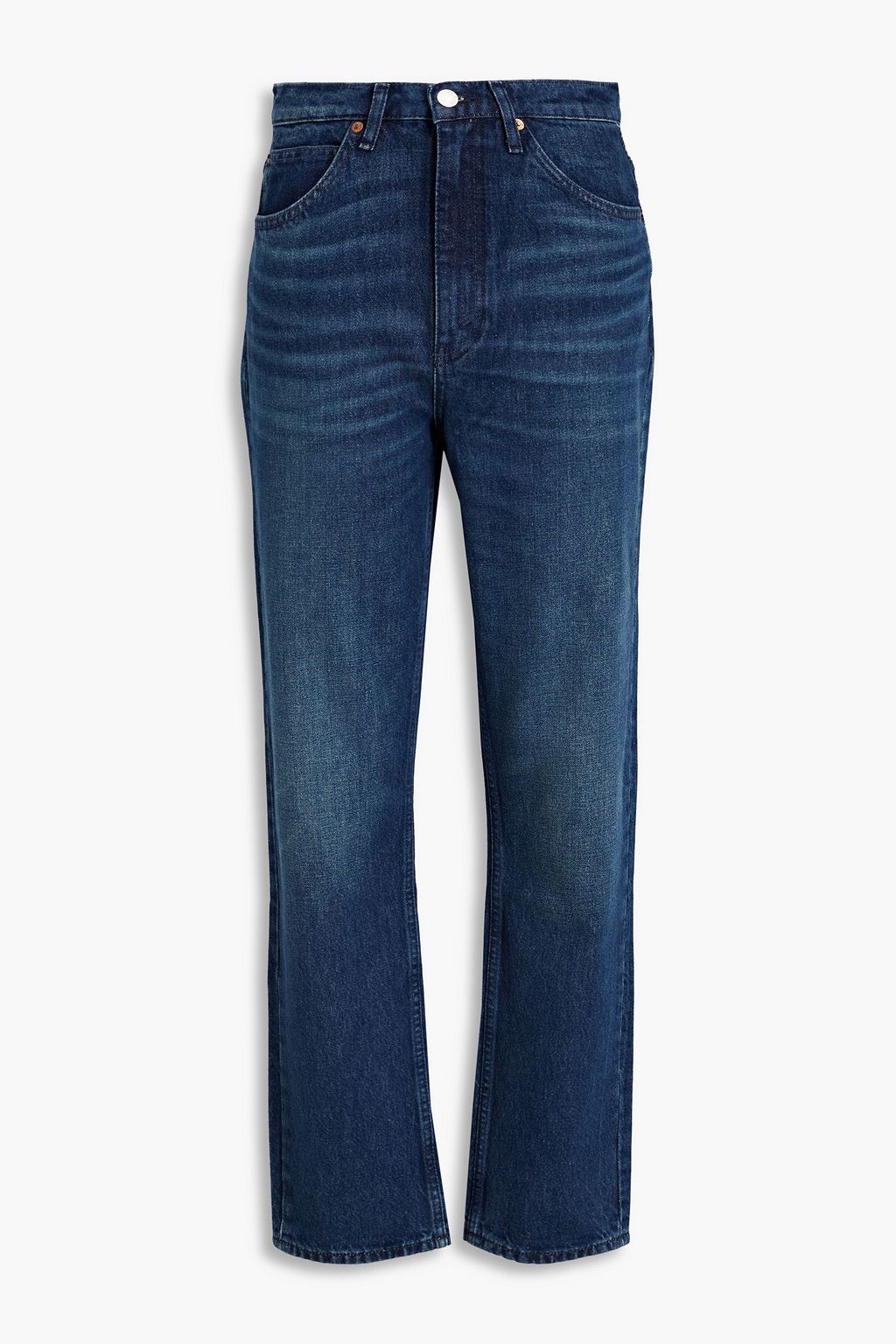 RE/DONE 70s faded high-rise straight-leg jeans