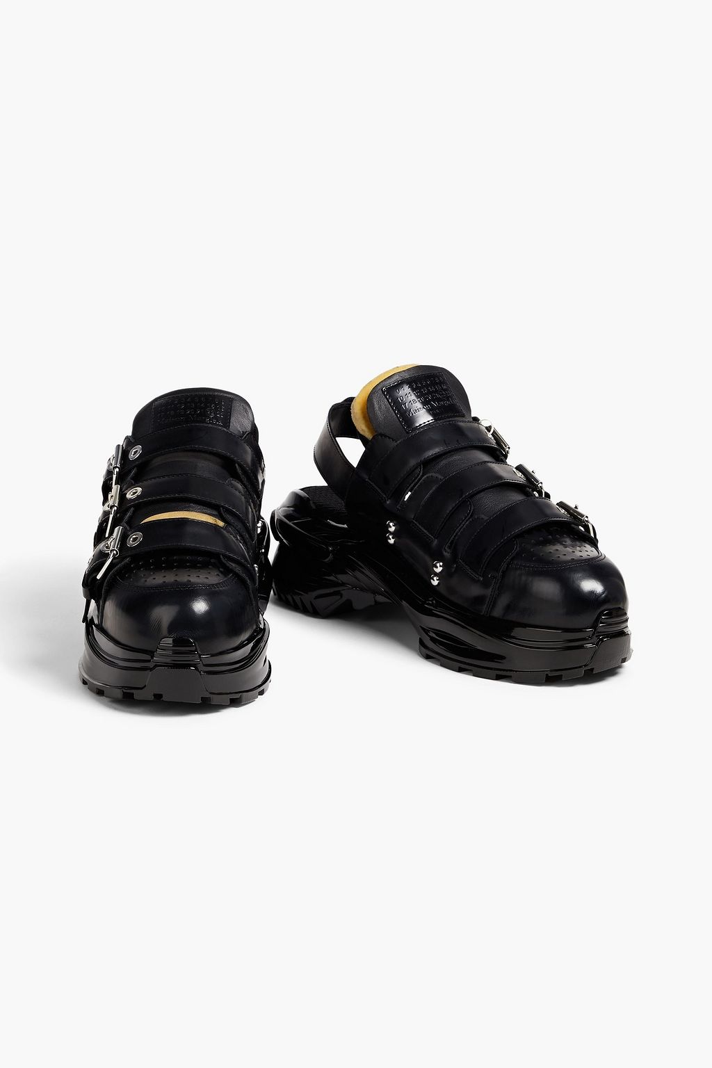 MAISON MARGIELA レザー スニーカー バックル付き