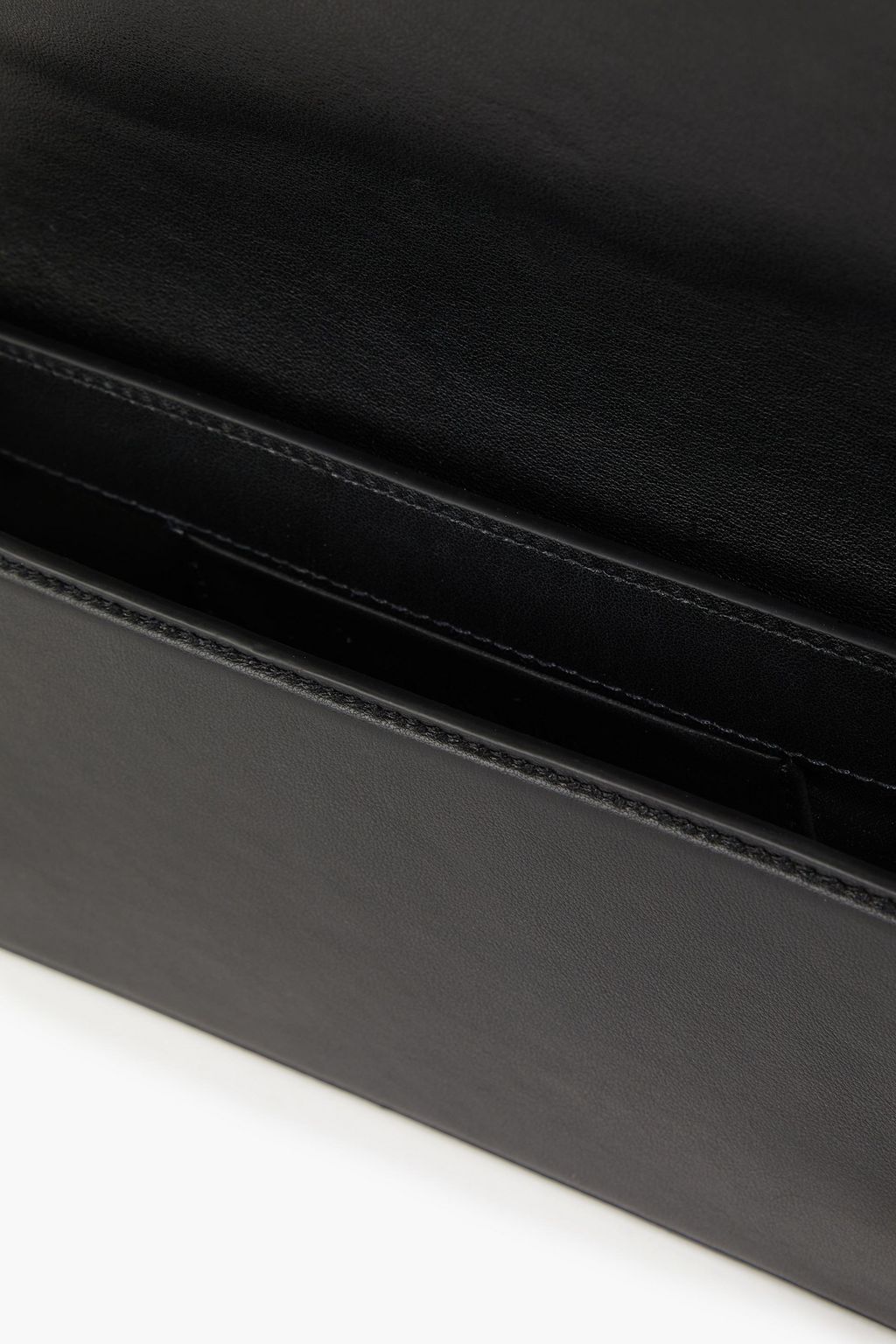 MOSCHINO Appliquéd leather clutch