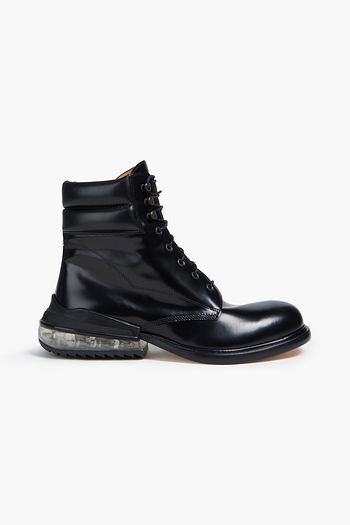 Mens black leather hotsell lace up boots