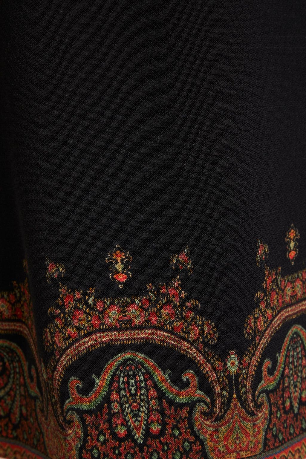 ETRO ウール混クレープ ワンピース ペイズリープリント