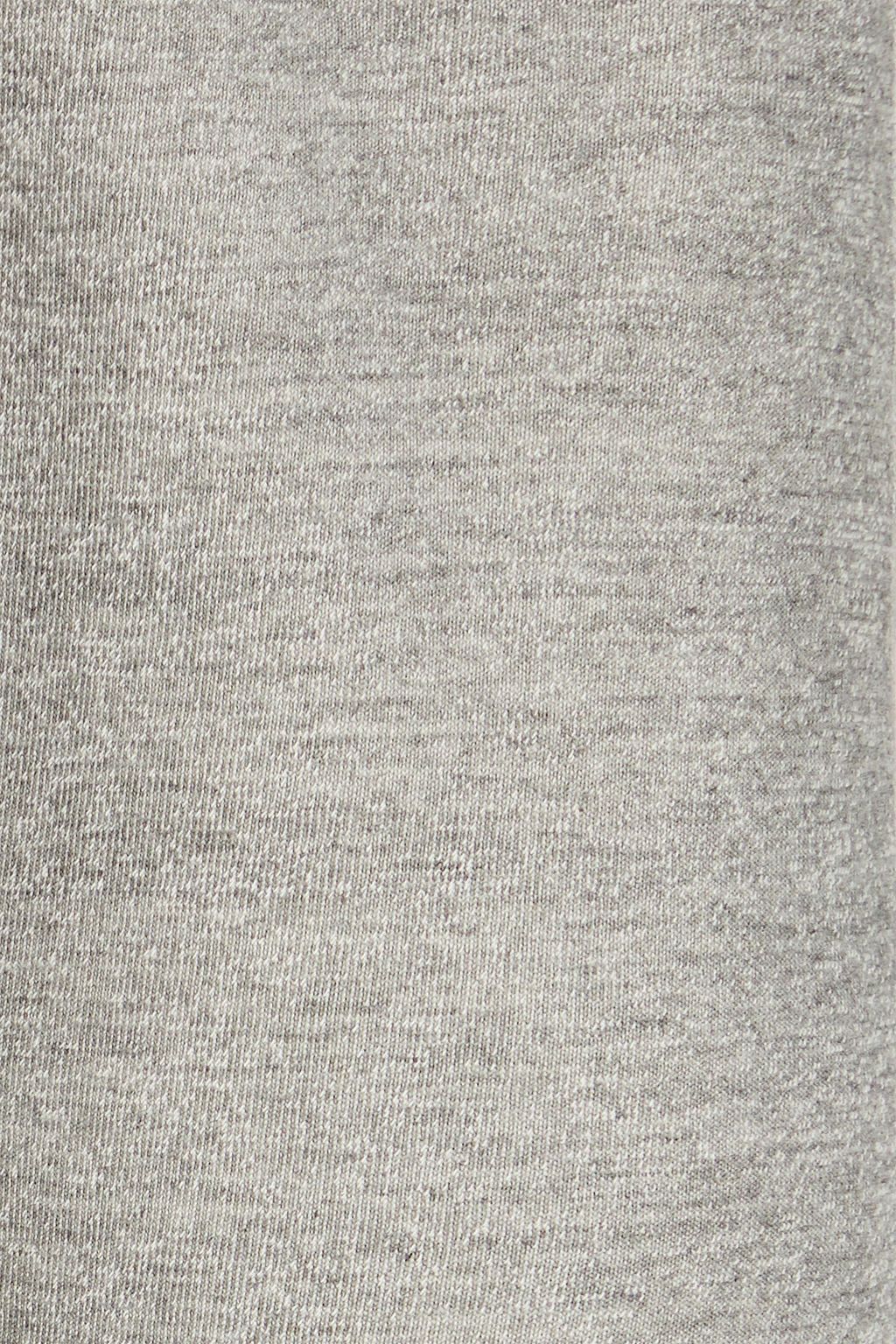 NILI LOTAN Cropped cottonblend fleece track pants THE